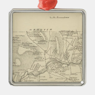 Lebanon, Grafton Co Metal Ornament