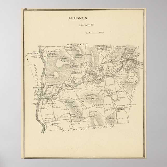 Lebanon, Grafton Co Poster (Front)