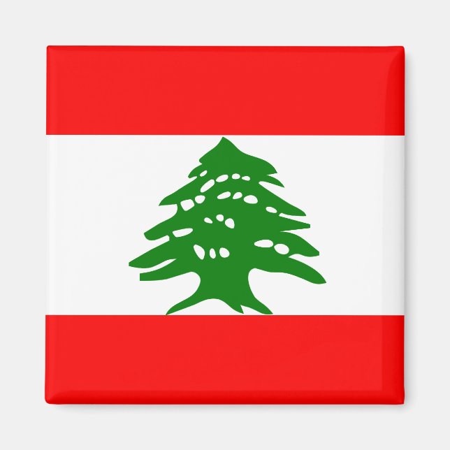 Lebanon High quality Flag Magnet (Front)