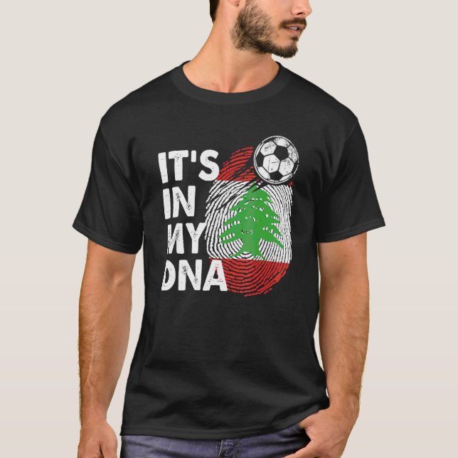 Lebanon In My Dna Lebanese Flag Team Lebanon T-Shirt (Front)