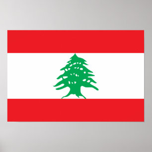 Lebanon – Lebanese Flag Poster