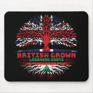 Lebanon Lebanese Uk United Kingdom British Tree Mouse Pad