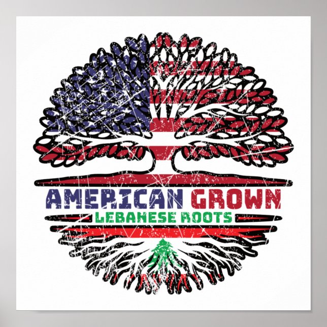 Lebanon Lebanese US American USA United States Poster (Front)
