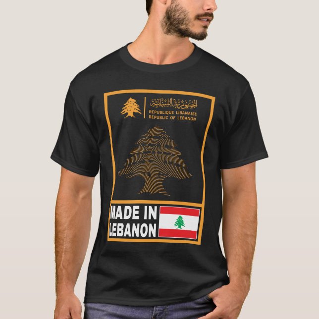 Lebanon,Lebanon Passport,Lebanon map,Lebanon Flag. T-Shirt (Front)