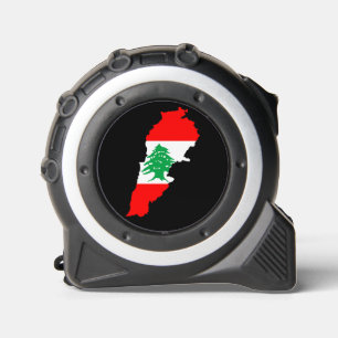 Lebanon Map with Flag 1