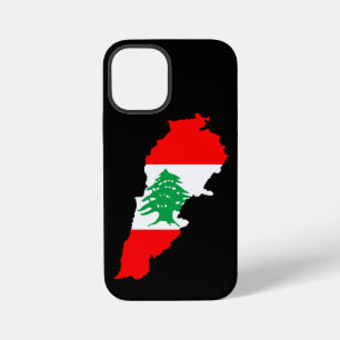 Lebanon Map with Flag iPhone 12 Mini Case