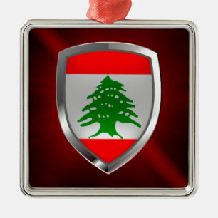Lebanon Metallic Emblem Metal Tree Decoration