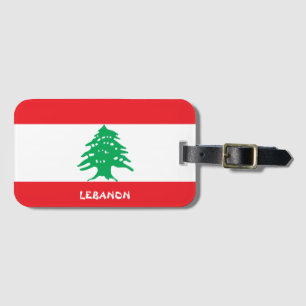 Lebanon National Flag Patriotic Luggage Tag