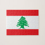 Lebanon National World Flag Jigsaw Puzzle<br><div class="desc">Want everybody to know you represent a certain country? Show off your national pride with this flag of the world product. This item displays a world flag featuring the flag of Lebanon.

Visit World Flags Poster at https://www.zazzle.com/worldflagsposter for more products featuring flags and banners from around the world.</div>