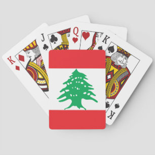 Lebanon National World Flag Playing Cards