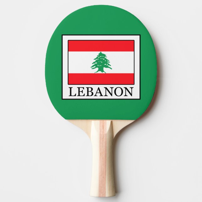 Lebanon Ping Pong Paddle (Front)
