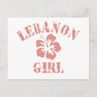 Lebanon Pink Girl Postcard