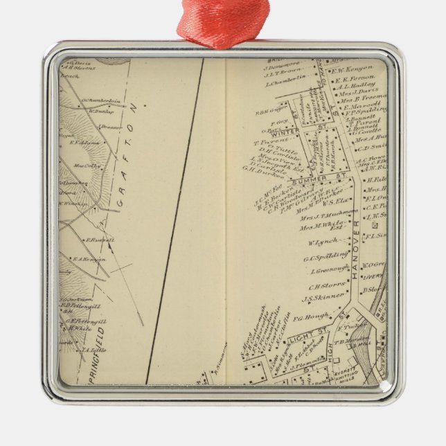 Lebanon PO Metal Tree Decoration (Front)