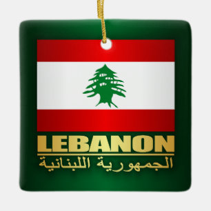 Lebanon Pride Ceramic Ornament