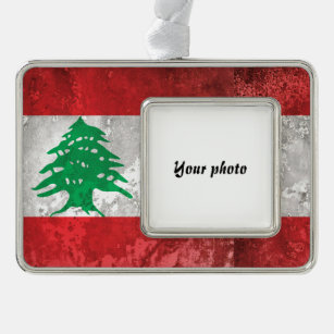 Lebanon Silver Plated Framed Ornament