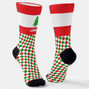 Lebanon Socks, Lebanese flag colours / sports Socks