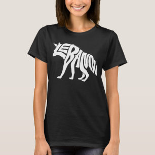 Lebanon Striped Hyena Word  Cool Animal T-Shirt