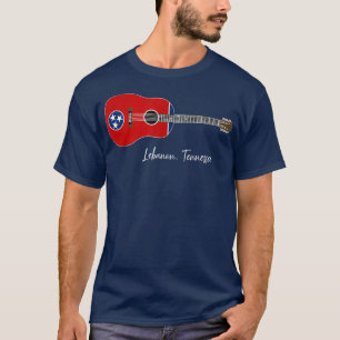 Lebanon Tennessee Guitar  T-Shirt