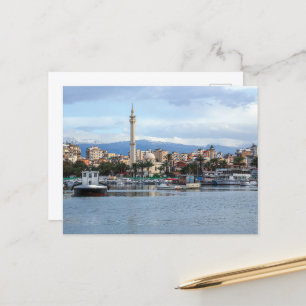 Lebanon Tripoli Al Mina Old City Fishing Boats Postcard