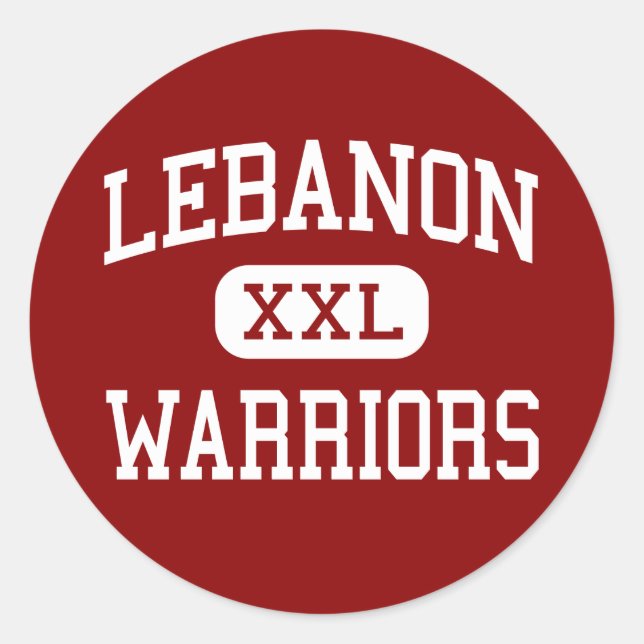 Lebanon - Warriors - High School - Lebanon Ohio Classic Round Sticker (Front)