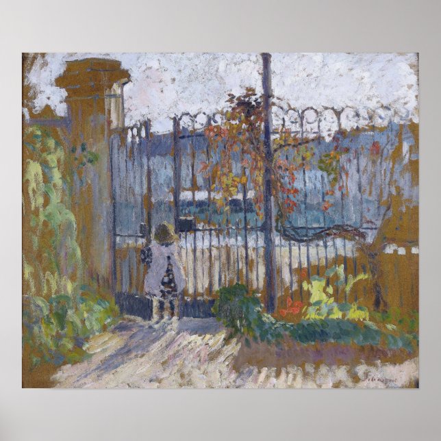 Lebasque - Nono Near The Garden Gates At Lagny Poster (Front)