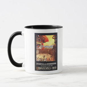 Lebaudy Airship with World Flags at Expo Mug