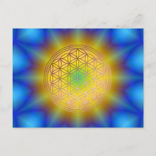 Lebens Motiv 10 Blume Postcard