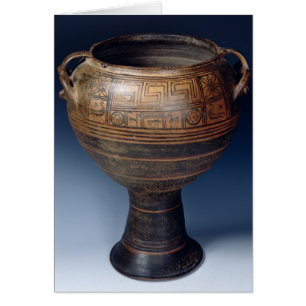 Lebes decorated with a geometric pattern