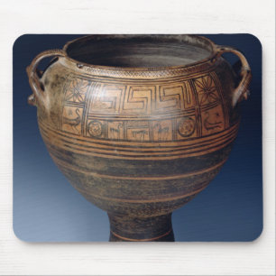 Lebes decorated with a geometric pattern mouse pad