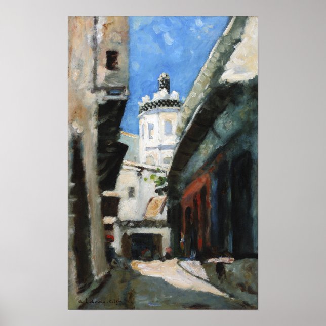 Lebourg - La Rue Des Bouchers 1873 Poster (Front)