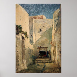 Lebourg - Street In Algiers Poster