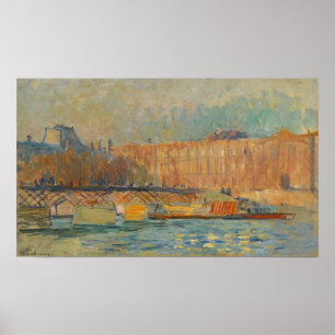 Lebourg - The Louvre And The Pont Des Arts Poster