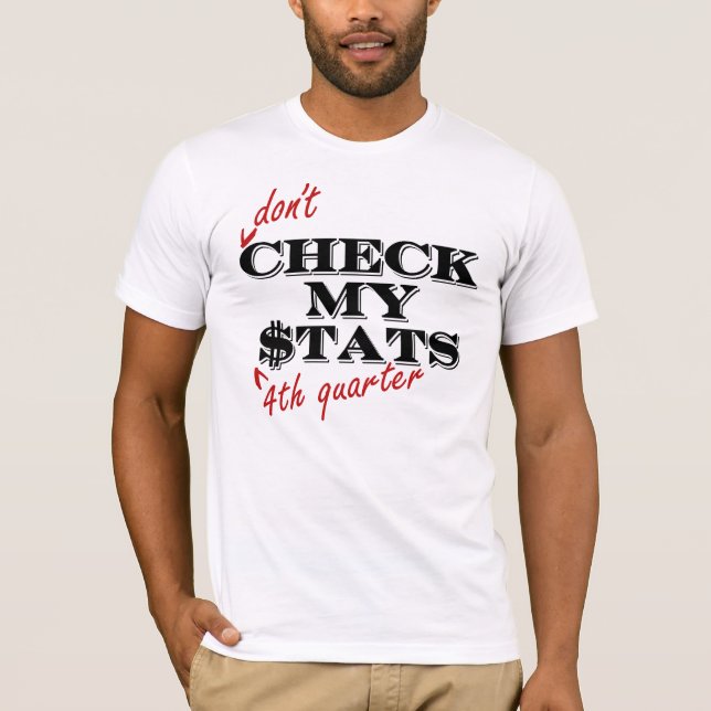 LeBron James - CHECK MY STATS T-Shirt (Front)
