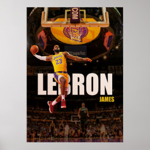 lebron james, nba, basketball, king james, slam du poster