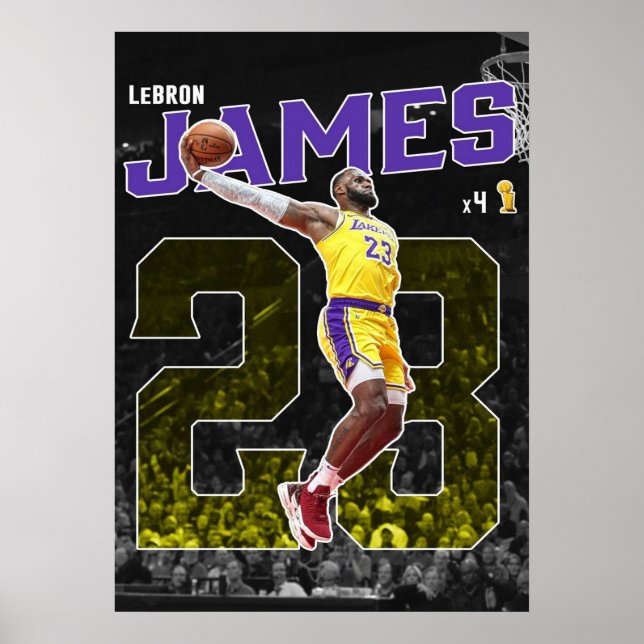 lebron james, nba, basketball, king james, slam du poster (Front)