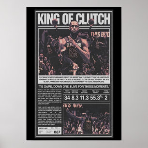 lebron james, nba, basketball, king james, slam du poster