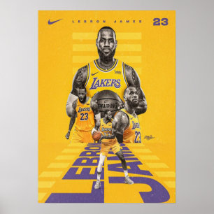 lebron james, nba, basketball, king james, slam du poster