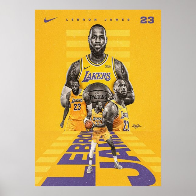 lebron james, nba, basketball, king james, slam du poster (Front)