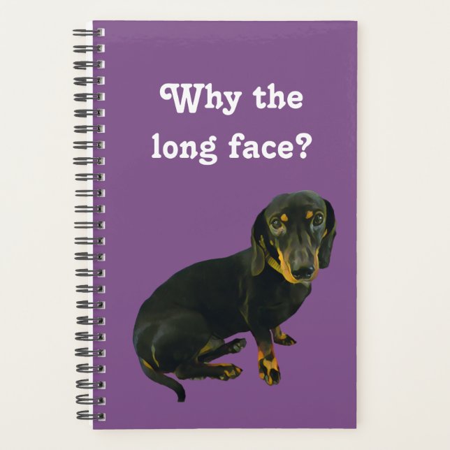 LeBron the Dachshund Planner Notebook (Front)