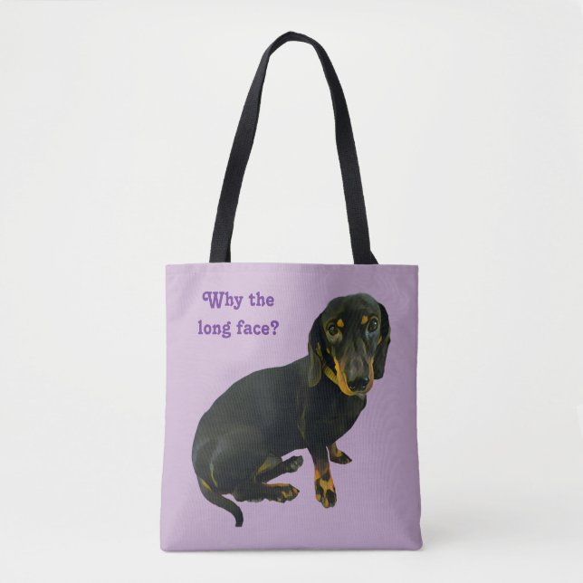 LeBron the Dachshund Tote Bag (Front)