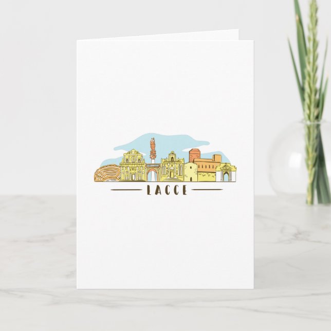 Lecce Skyline Card (Front)