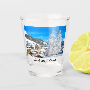 Lech am Arlberg in Austria in the Winter Souvenir Shot Glass