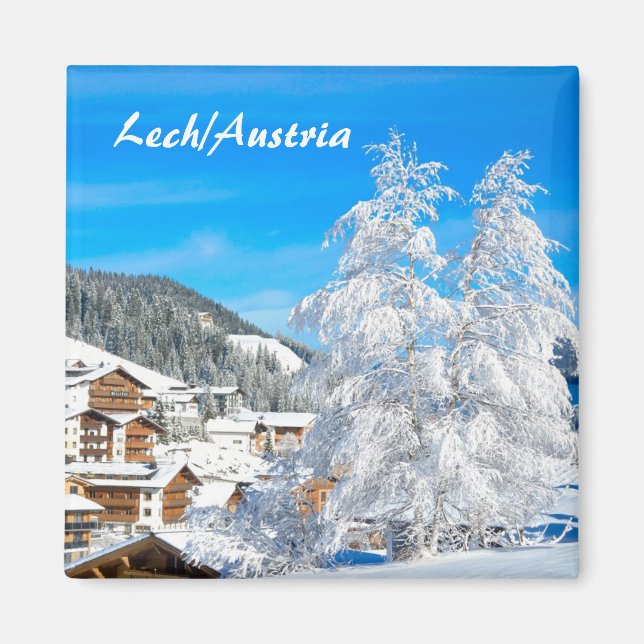 Lech am Arlberg in Austria - Souvenir Magnet (Front)