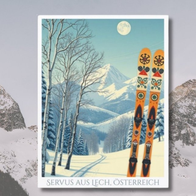 Lech Austria Europe ski vacation Postcard (Creator Uploaded)