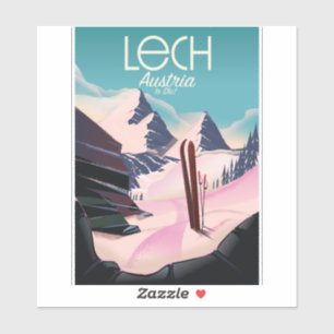Lech Austria Ski poster.