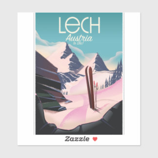 Lech Austria Ski poster.