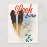 Lech Austria Ski poster