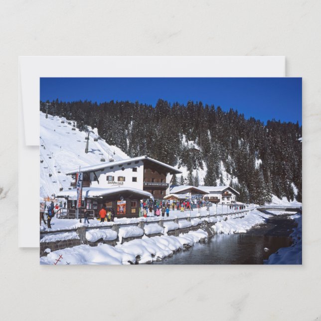 Lech Austria Winter Holiday Card (Front)