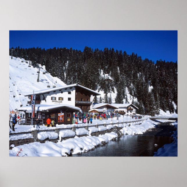 Lech Austria Winter Holiday Card Poster (Front)