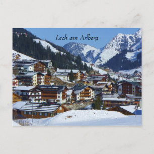 Lech in Austria in Vorarlberg Postcard